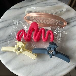 Lot of 5 Hair clips and cascades